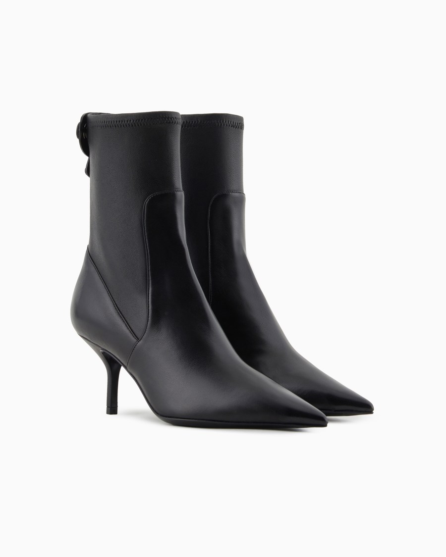 The World Of Armani STIVALETTI CON TACCO IN NAPPA