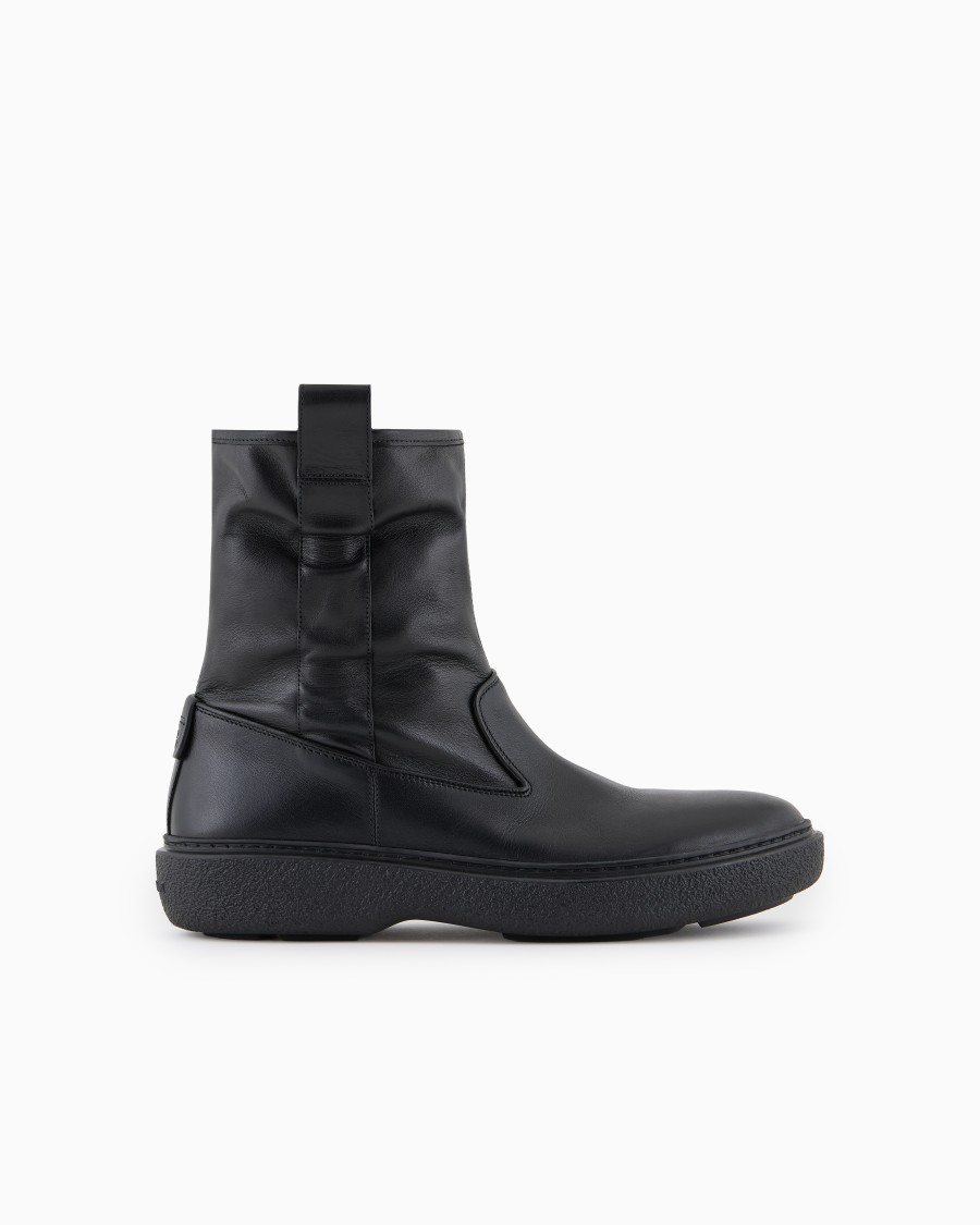 The world of armani STIVALETTI IN PELLE