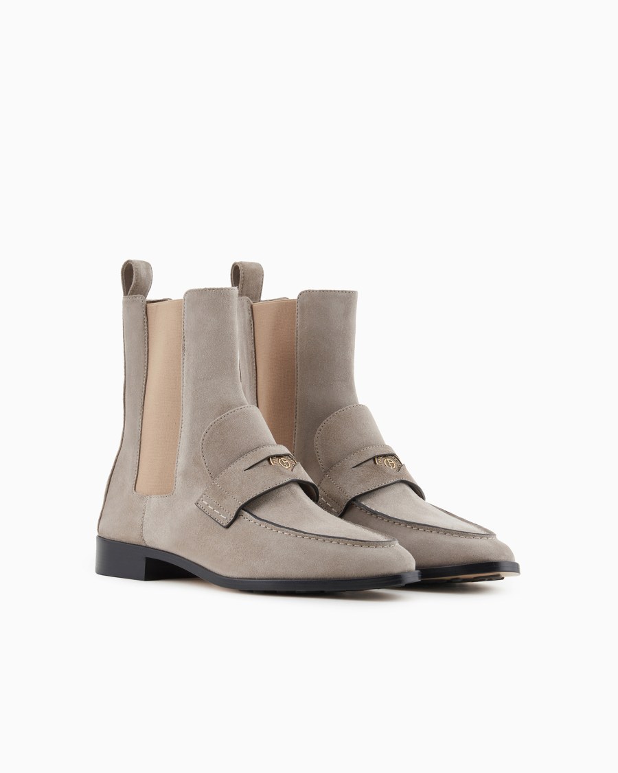 The World Of Armani STIVALETTI IN SUEDE