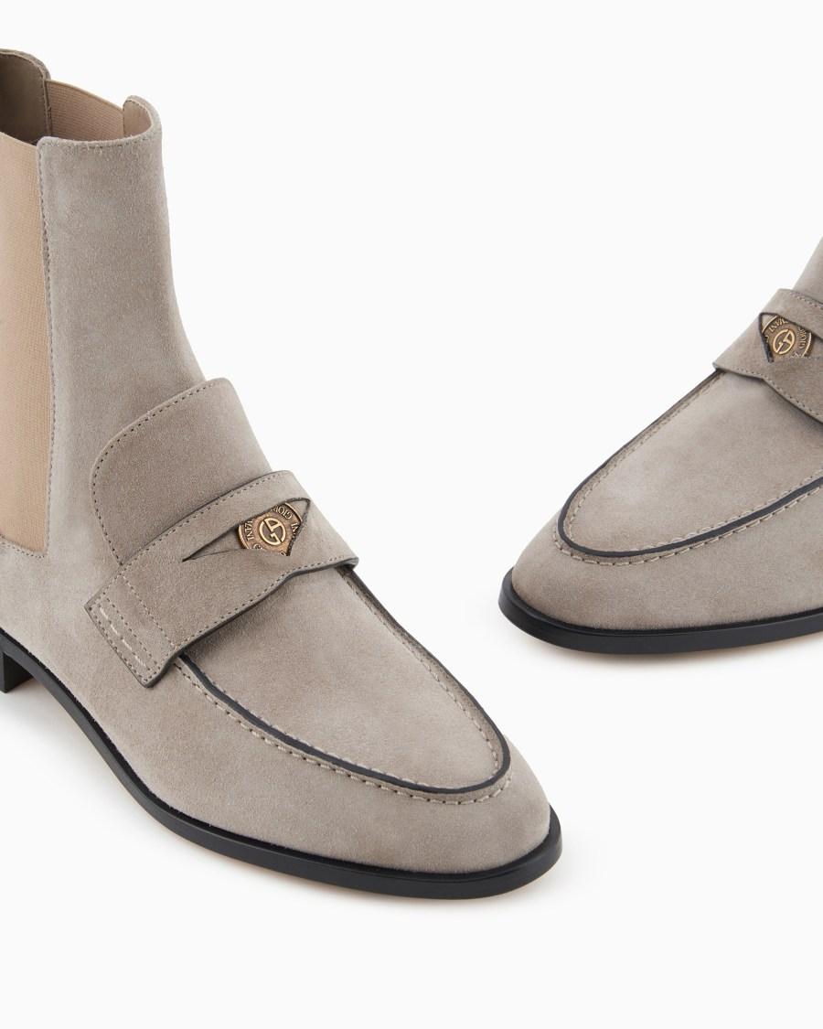 The World Of Armani STIVALETTI IN SUEDE