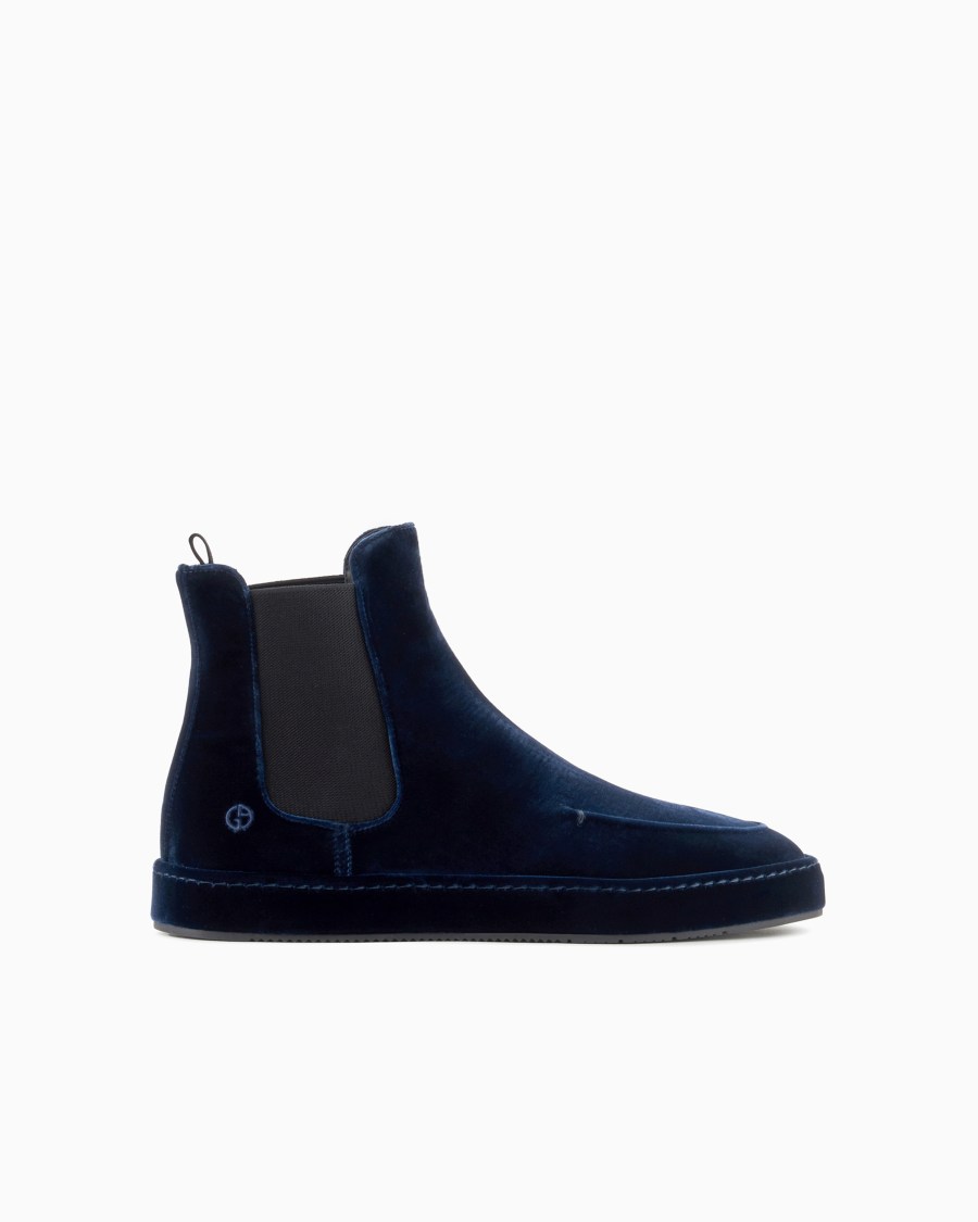 The world of armani STIVALETTI IN VELLUTO