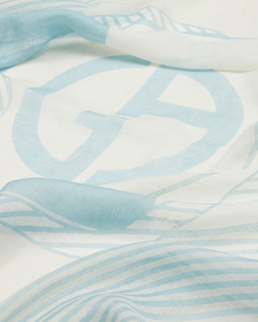 The World Of Armani STOLA IN LINO STAMPATO