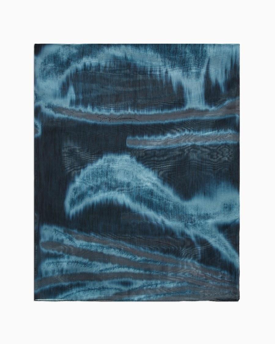 The world of armani STOLA IN SETA SFUMATA