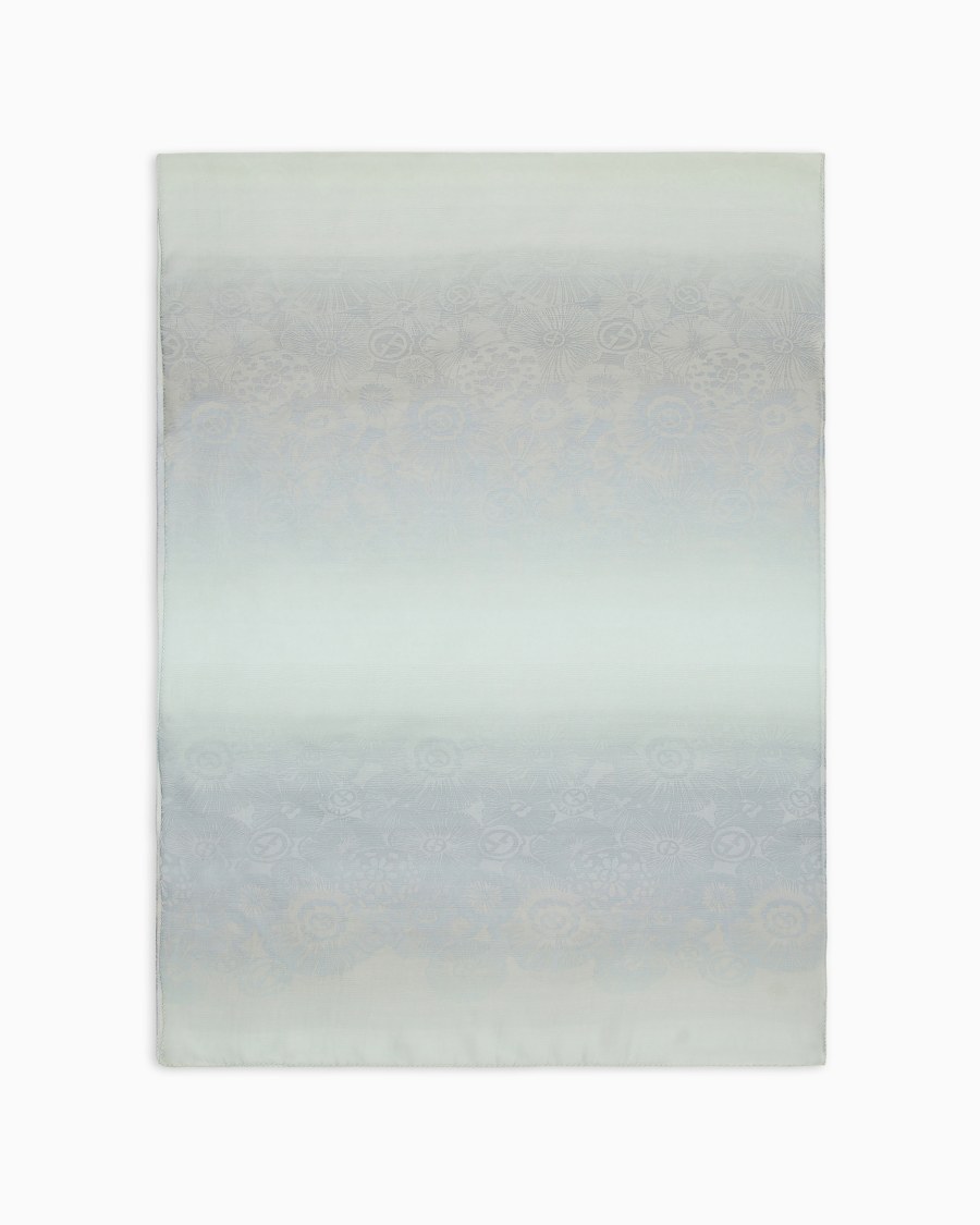 The world of armani STOLA IN SETA STAMPATA