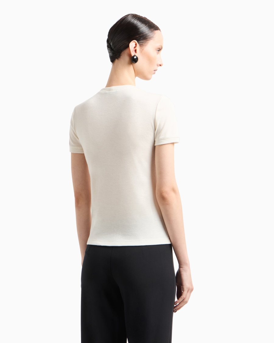 The World Of Armani T-SHIRT IN PURO CASHMERE