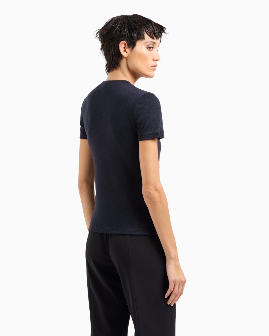 The World Of Armani T-SHIRT IN PURO CASHMERE