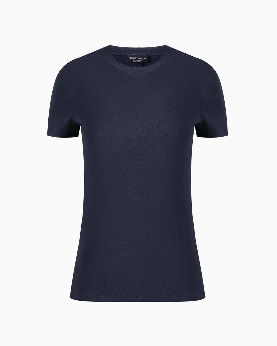The world of armani T-SHIRT IN PURO CASHMERE