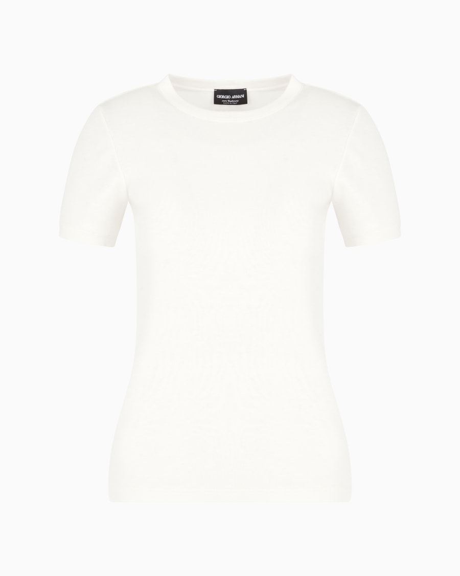 The world of armani T-SHIRT IN PURO CASHMERE