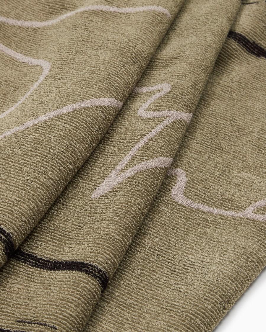 The World Of Armani TELO MARE IN COTONE JACQUARD