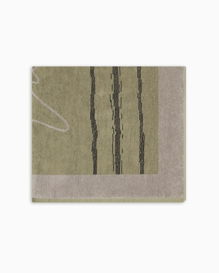 The world of armani TELO MARE IN COTONE JACQUARD