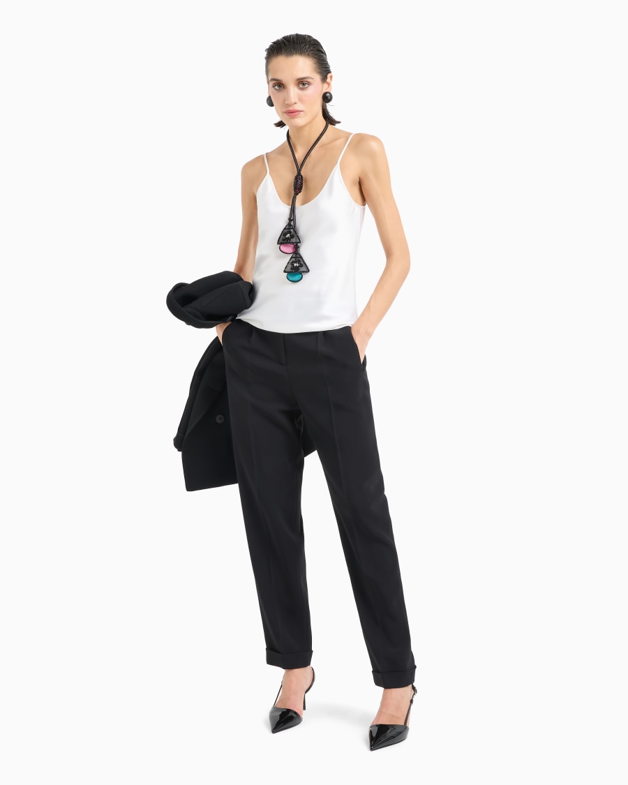 The World Of Armani TOP IN DOPPIO RASO DI SETA