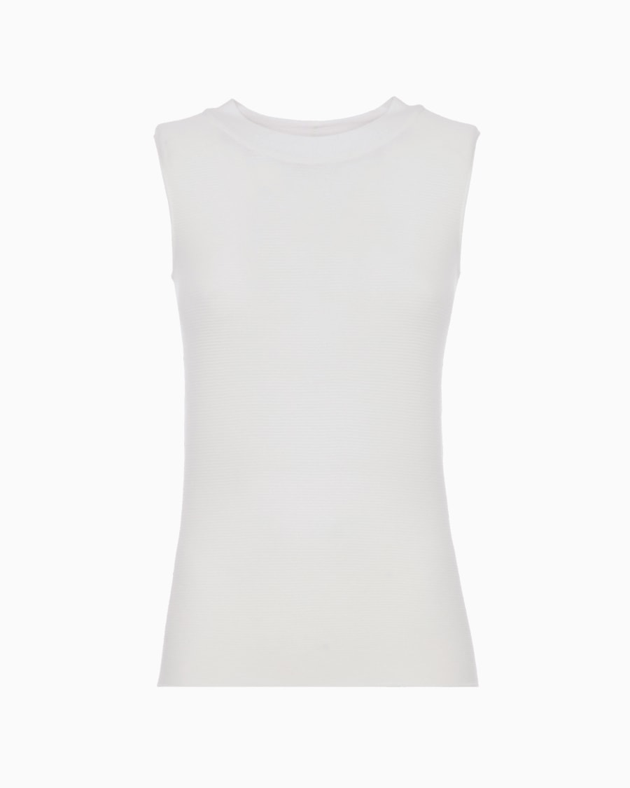 The world of armani TOP IN TESSUTO OTTOMAN