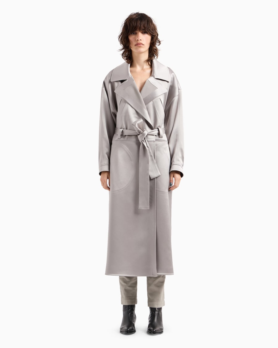 The World Of Armani TRENCH IN DUCHESSE TECNICA