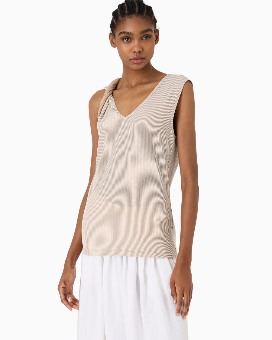 The World Of Armani TOP GIROCOLLO IN VISCOSA A COSTE