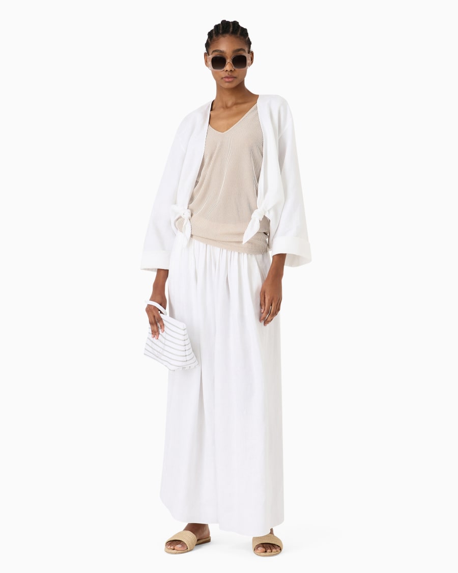 The World Of Armani TOP GIROCOLLO IN VISCOSA A COSTE