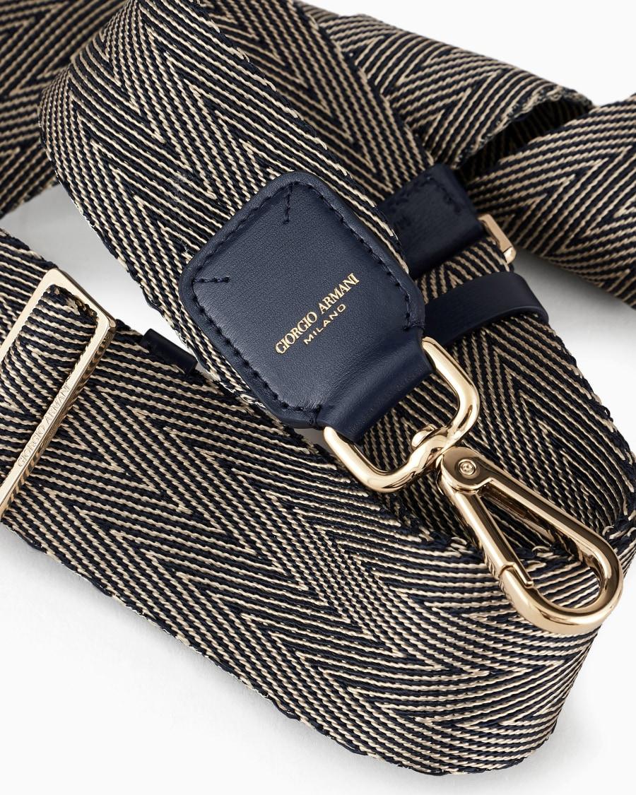 The World Of Armani TRACOLLA A NASTRO LA PRIMA CON DETTAGLI IN PELLE