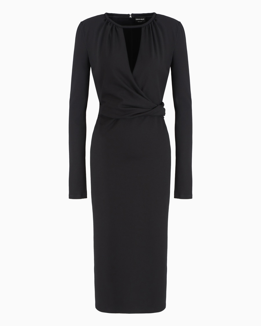 The world of armani VESTITO LONGUETTE IN MISTO VISCOSA ASV