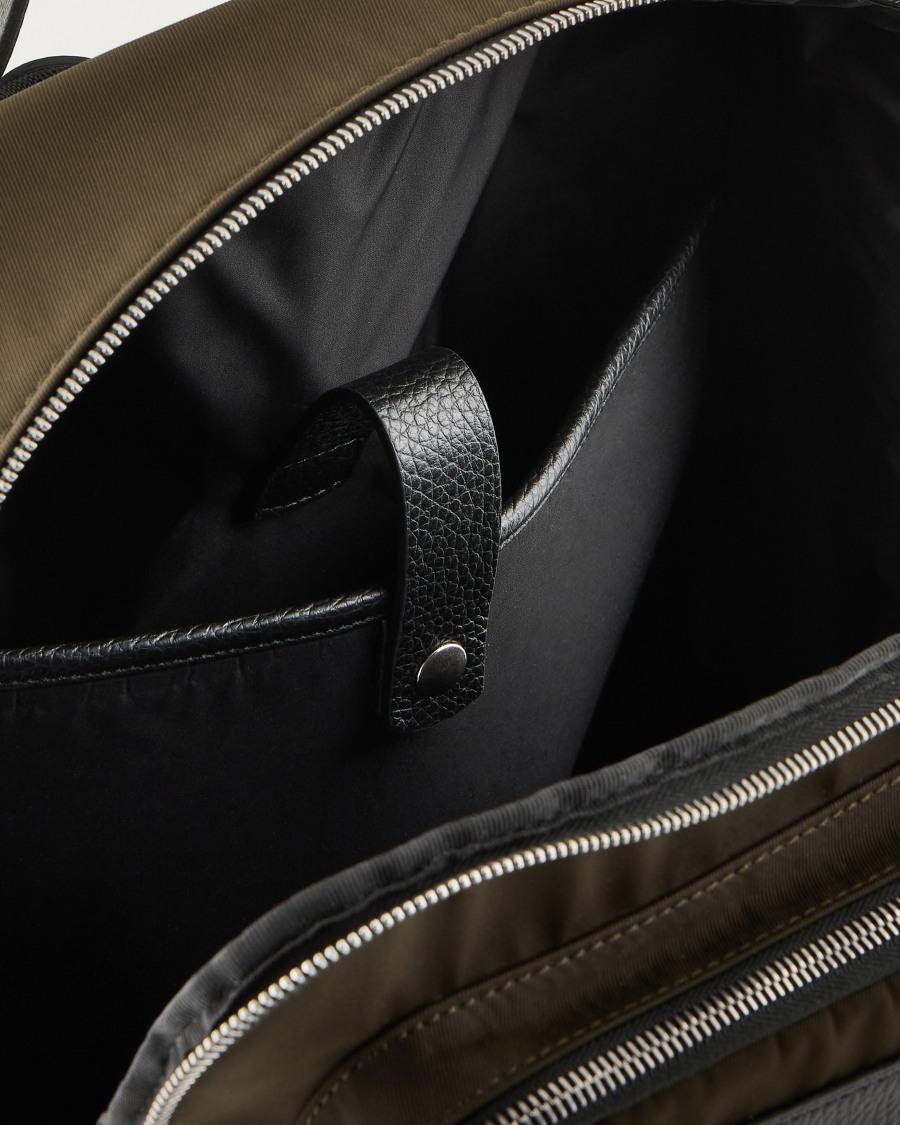 The World Of Armani ZAINO IN NYLON E PELLE GRANATA ASV