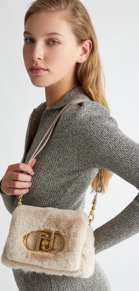 Liu Jo Borsa piccola LaPuffy in pelliccia sintetica