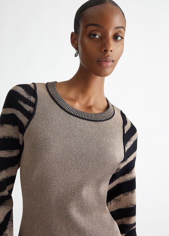 Liu Jo Abito Animalier In Maglia