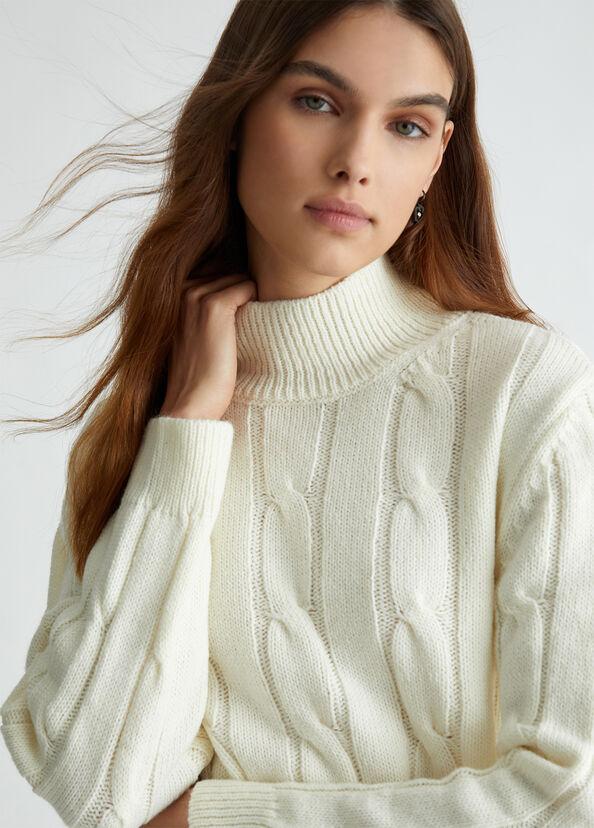 Liu Jo Abito Bianco In Maglia