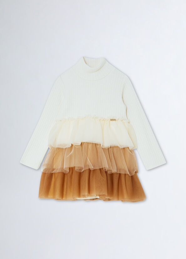 Liu Jo Abito In Maglia Con Tulle