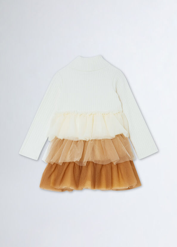 Liu Jo Abito In Maglia Con Tulle