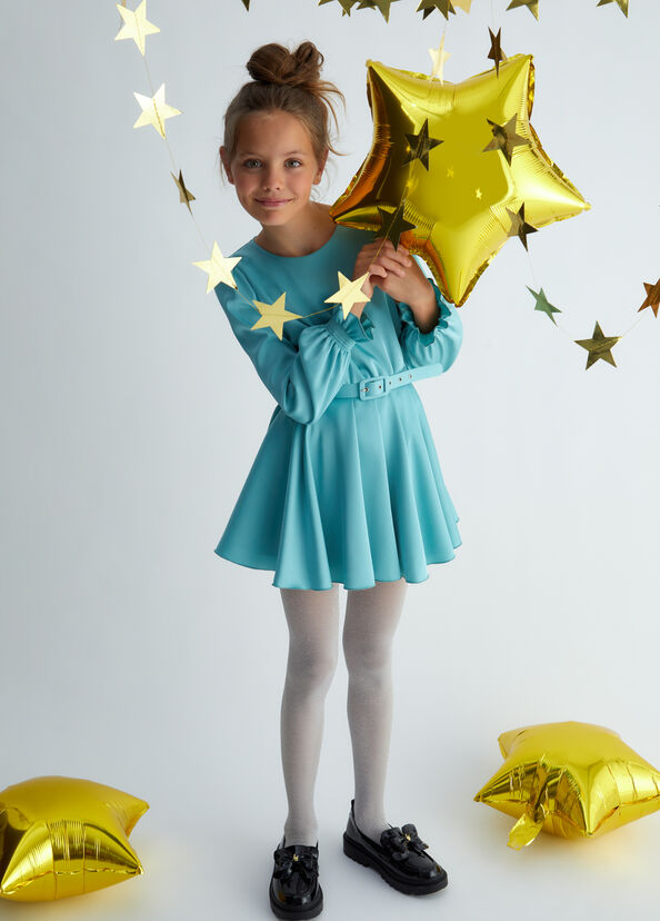 Liu Jo Abito In Raso Con Cintura