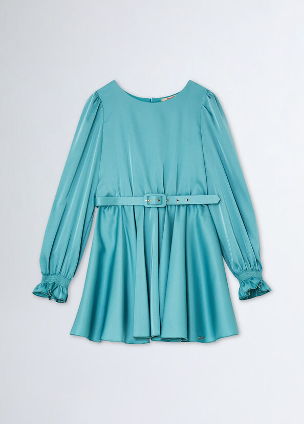 Liu Jo Abito In Raso Con Cintura