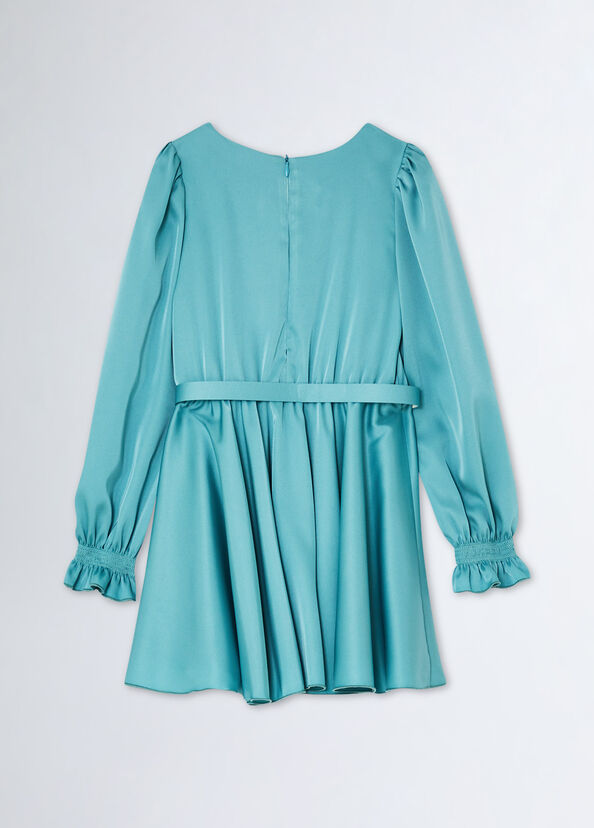 Liu Jo Abito In Raso Con Cintura