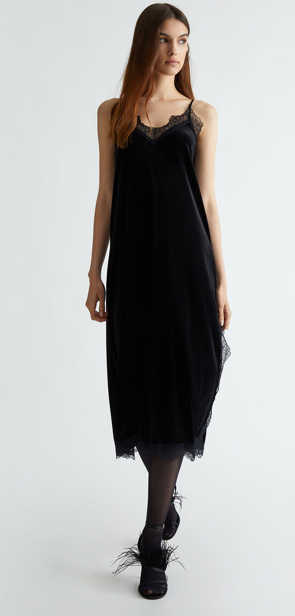 Liu Jo Abito nero in velluto