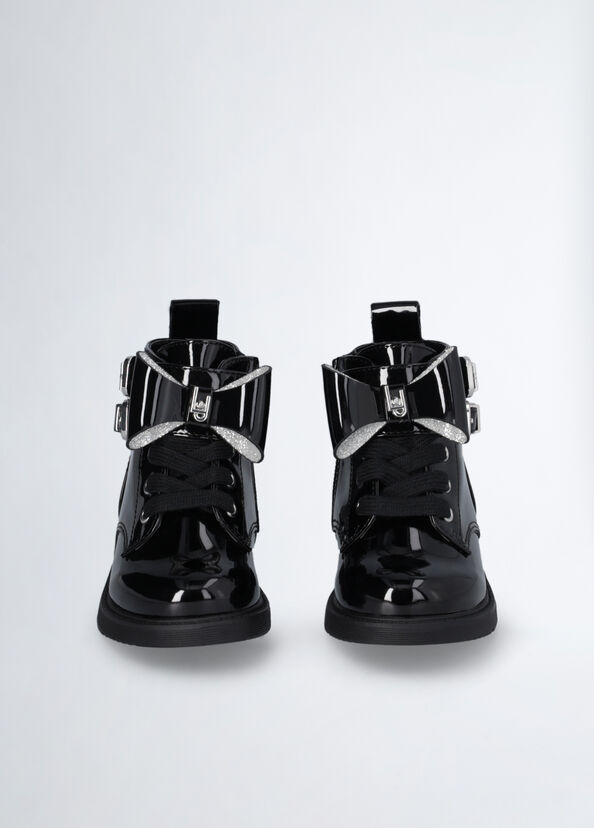 Liu Jo Anfibi In Vernice Con Fiocco