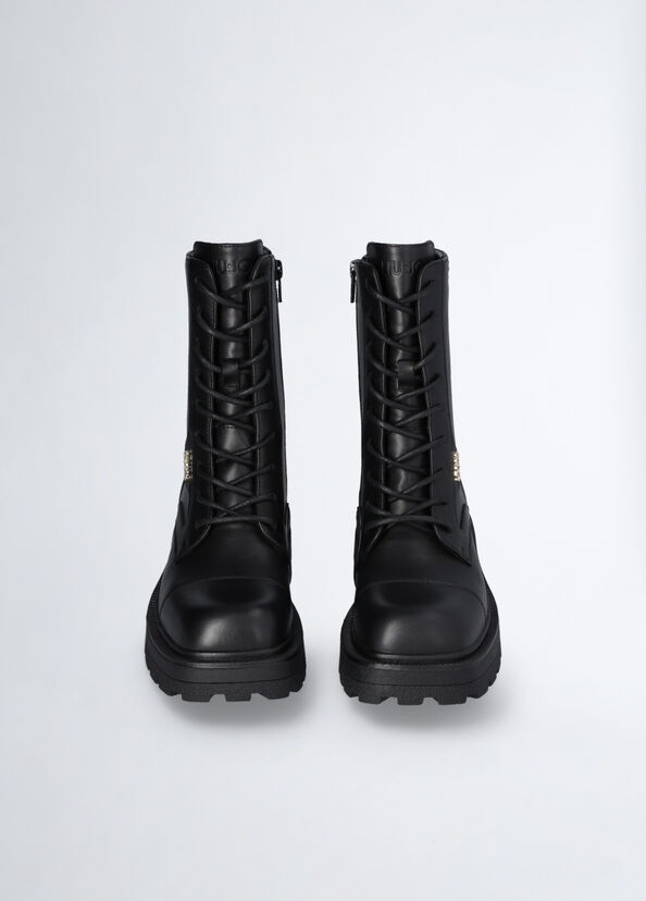 Liu Jo Anfibi Neri In Pelle