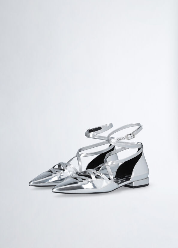 Liu Jo Ballerine A Specchio Con Cinturino