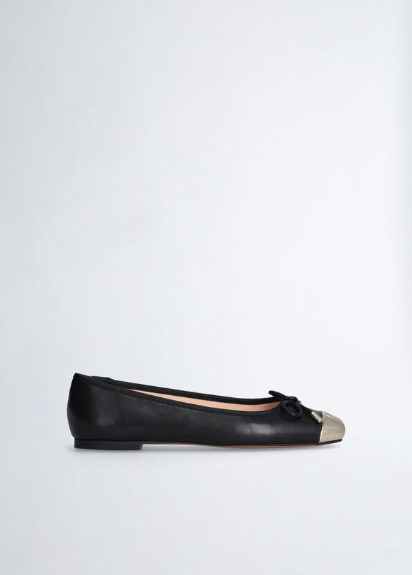 Liu Jo Ballerine Nere In Morbida Nappa