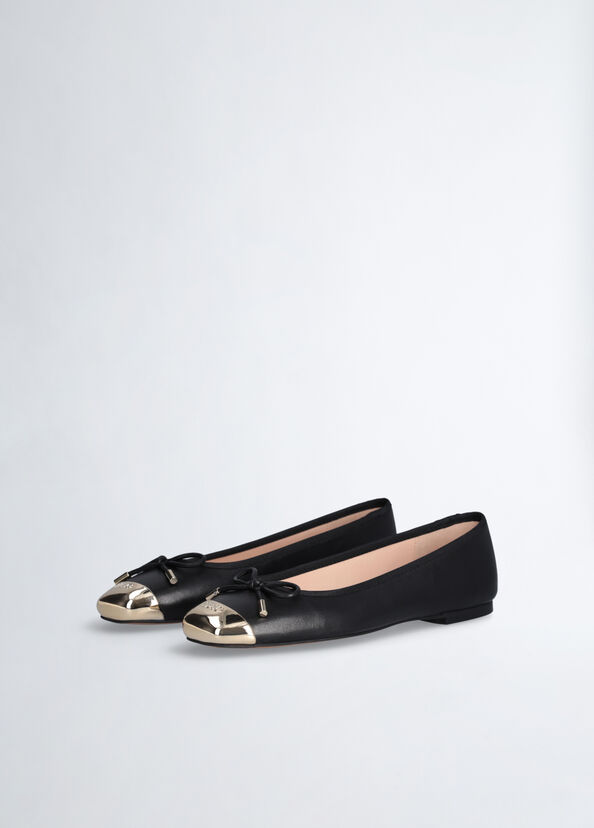 Liu Jo Ballerine Nere In Morbida Nappa