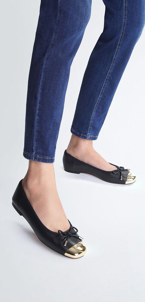 Liu Jo Ballerine nere in morbida nappa