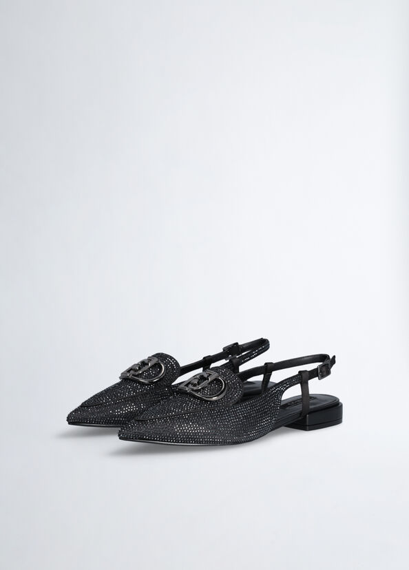 Liu Jo Ballerine Slingback Full Strass