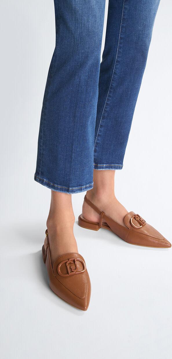 Liu Jo Ballerine slingback marroni