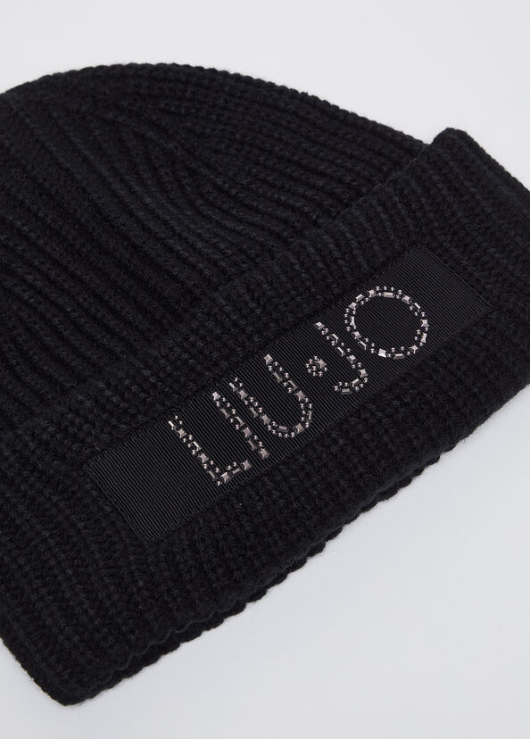 Liu Jo Berretto In Maglia Con Logo