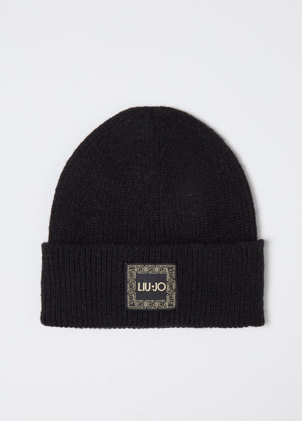 Liu Jo Berretto In Maglia Con Patch