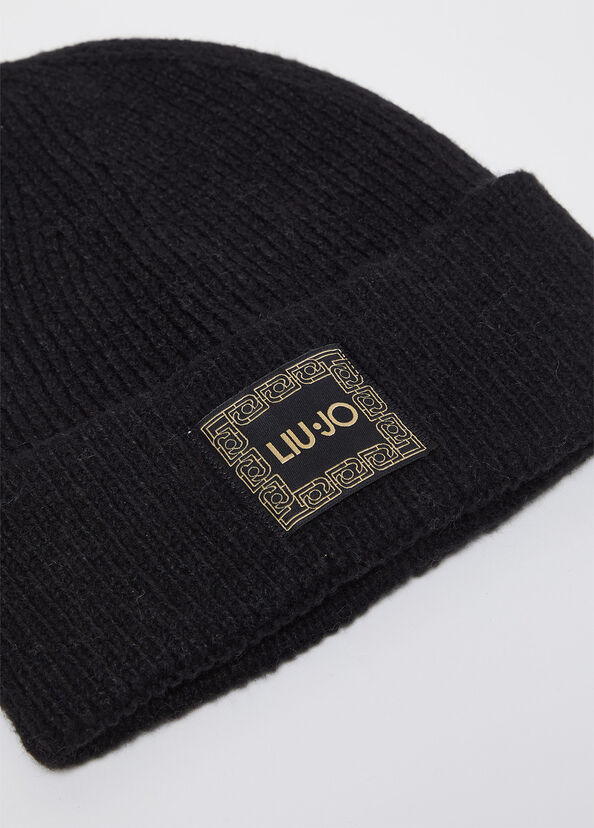 Liu Jo Berretto In Maglia Con Patch