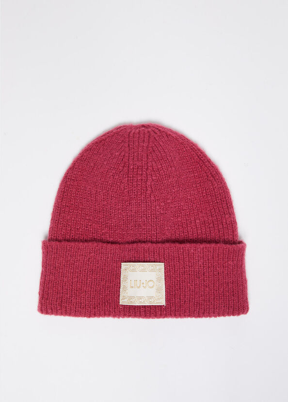 Liu Jo Berretto In Maglia Con Patch