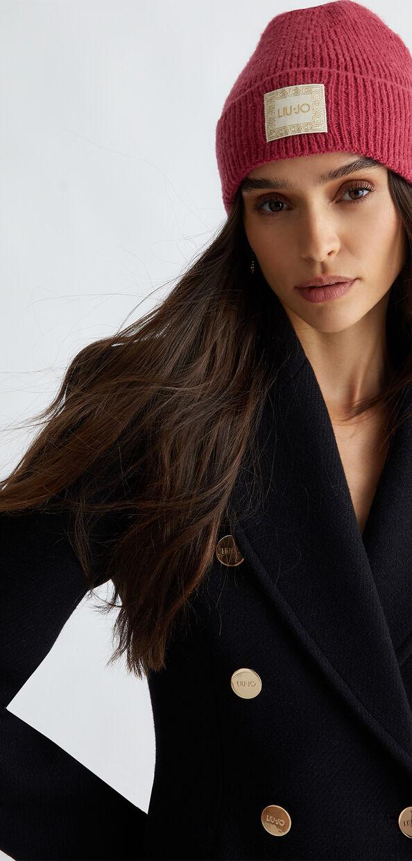 Liu Jo Berretto in maglia con patch