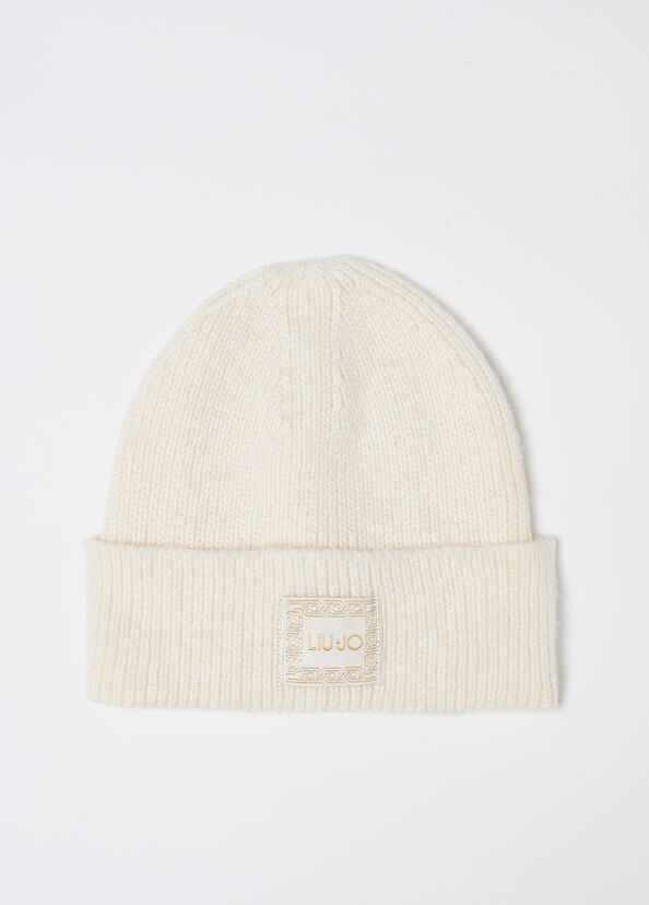 Liu Jo Berretto In Maglia Con Patch
