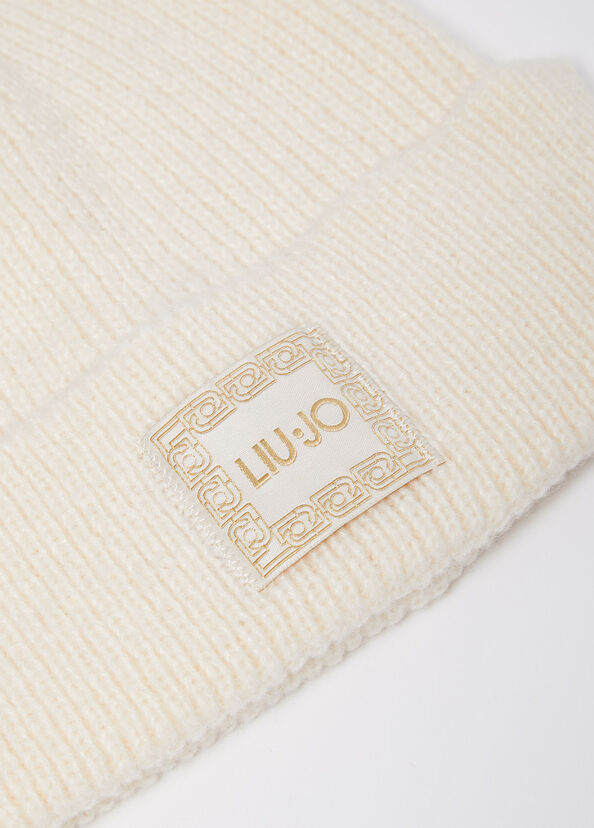 Liu Jo Berretto In Maglia Con Patch