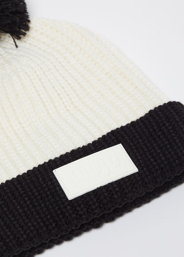 Liu Jo Berretto In Maglia Con Pon Pon