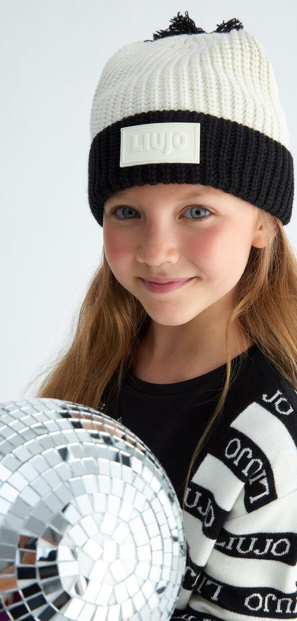 Liu Jo Berretto in maglia con pon pon