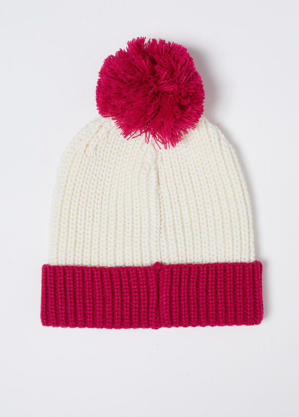 Liu Jo Berretto In Maglia Con Pon Pon