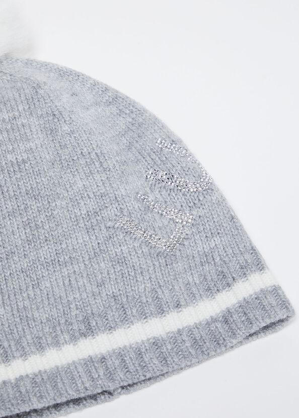 Liu Jo Berretto In Misto Lana Con Pon Pon